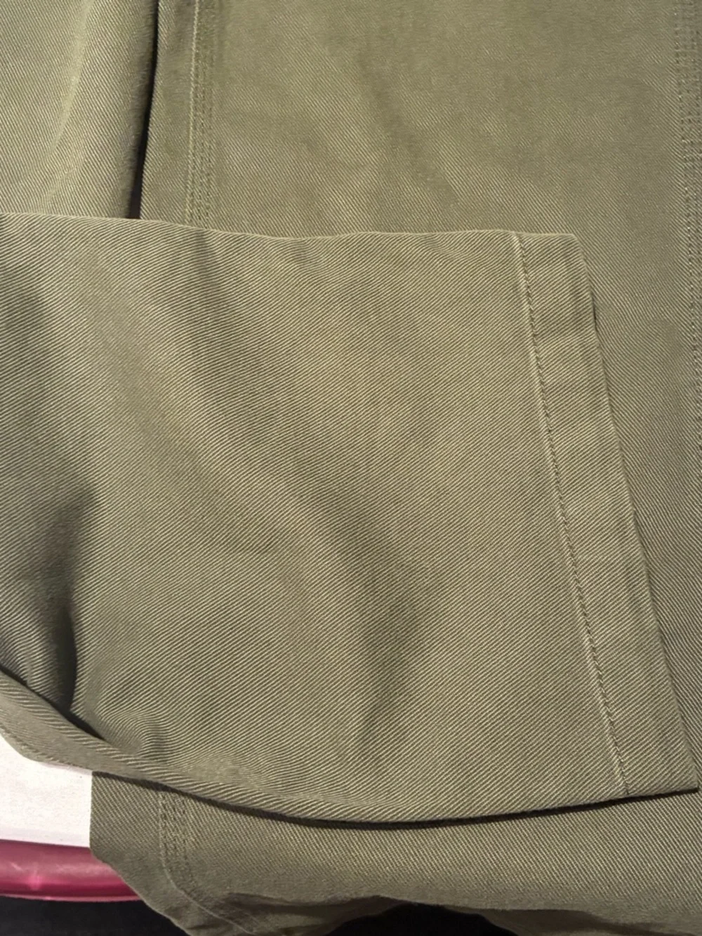 NWT Aritzia TNA Greenwich Carpenter Pant in GD Fatigue Green Size 00 - Picture 7 of 14